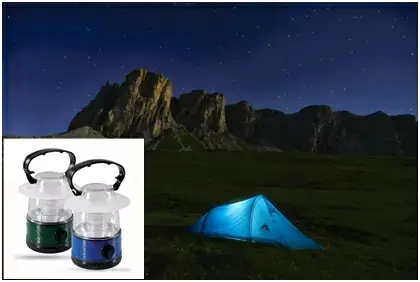 LED rechargeable camping lantern