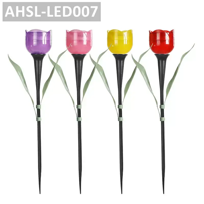 LED decorative flower solar lawn light
